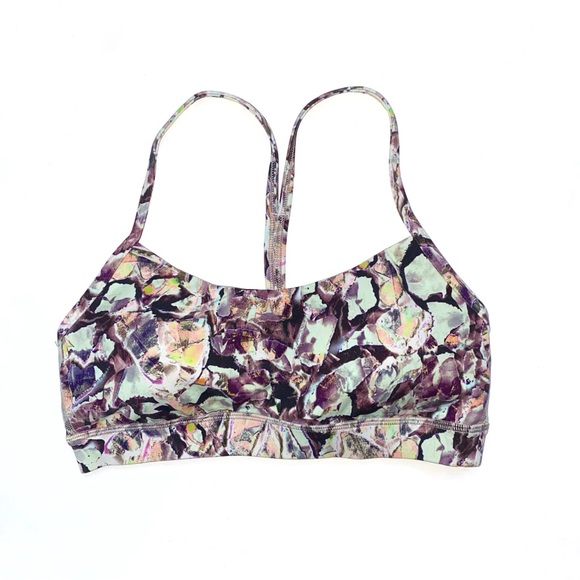 lululemon athletica Other - Lululemon Athletica scoop neck racerback nulu Flow Y Bra Terazzo Glaze Multi